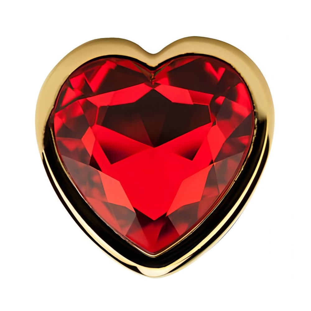 Precious Metals Heart Shaped Butt Plug-Gold - Image 3