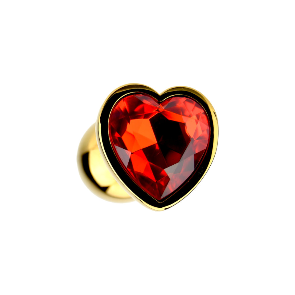 Precious Metals Heart Shaped Butt Plug-Gold - Image 2