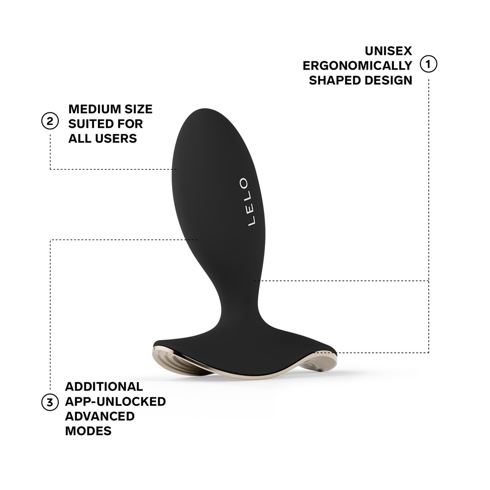 LELO Surfer 2 Unisex Anal Vibrating Plug Black - Image 7
